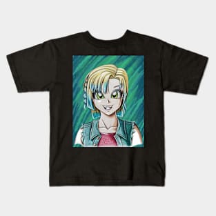 Self Portrait Anime Style Kids T-Shirt
